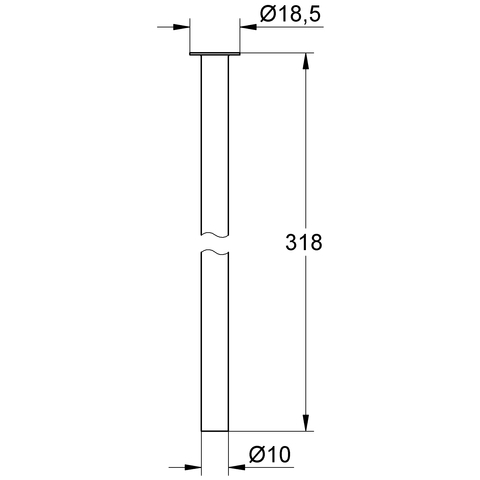 GROHE Kupferrohr 12803 chrom