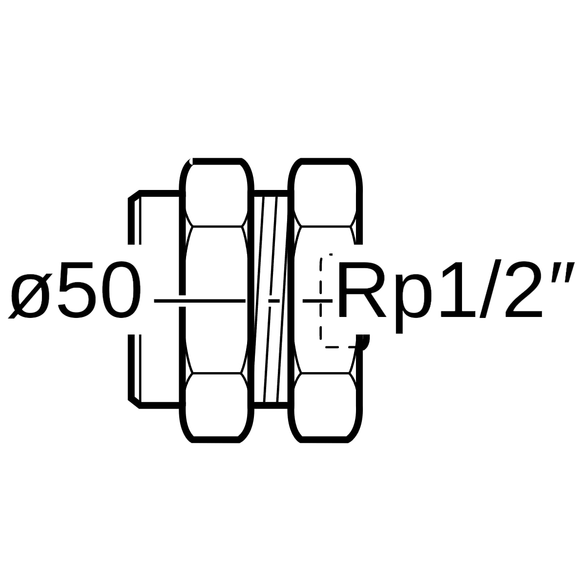 Geberit FlowFit Abpressstopfen für Rohrende d50