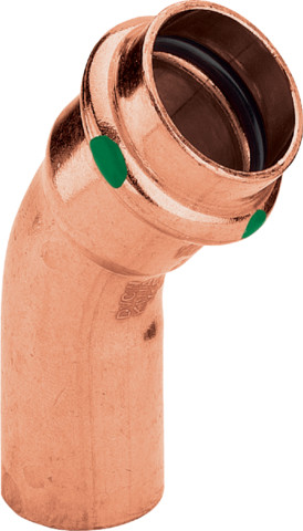 Viega Bogen 45 Grad mit SC Profipress 2426.1 in 15mm Kupfer Viega Bogen 45 Grad mit SC Profipress 2426.1 in 15mm Kupfer