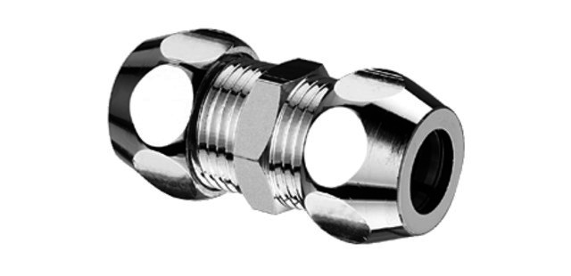 SCHELL Gerade-Doppel-Verschraubung 3/8"AGx3/8"AG, d:8, chrom