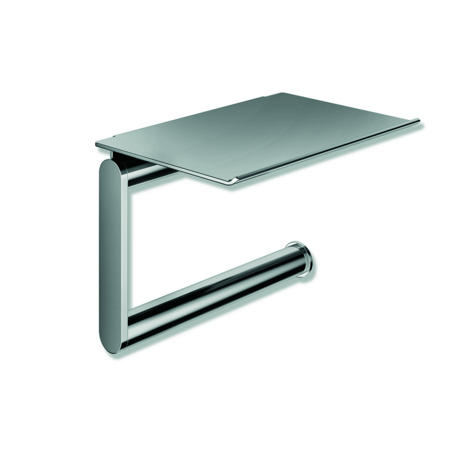 HEWI WC-Papierhalter m Ablage chrom