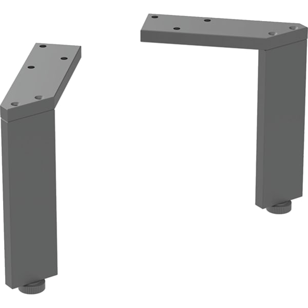 Geberit Set Füße schmal (2 St.), H:15cm schwarz / pulverbeschichtet matt