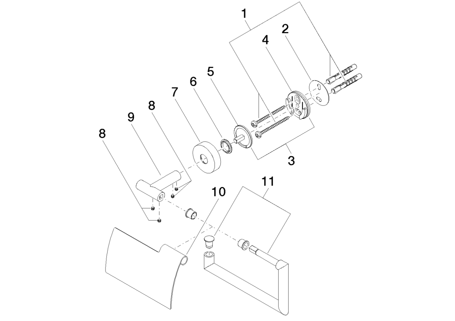 DO Papierrollenhalter mit Deckel SERIENSPEZIFISCH 83510979 Chrom