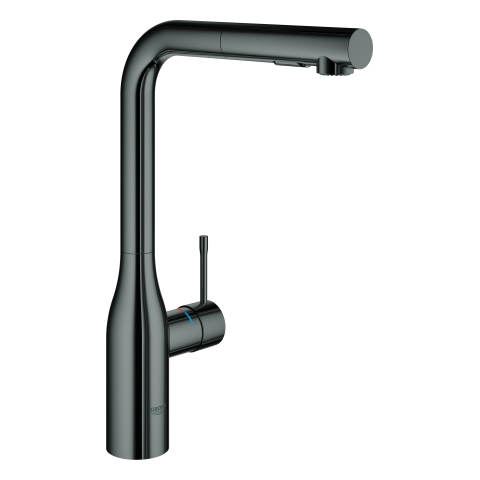 GROHE EH-Spültischbatterie Essence 30504 ausziehbare Spülbrause hard graphite