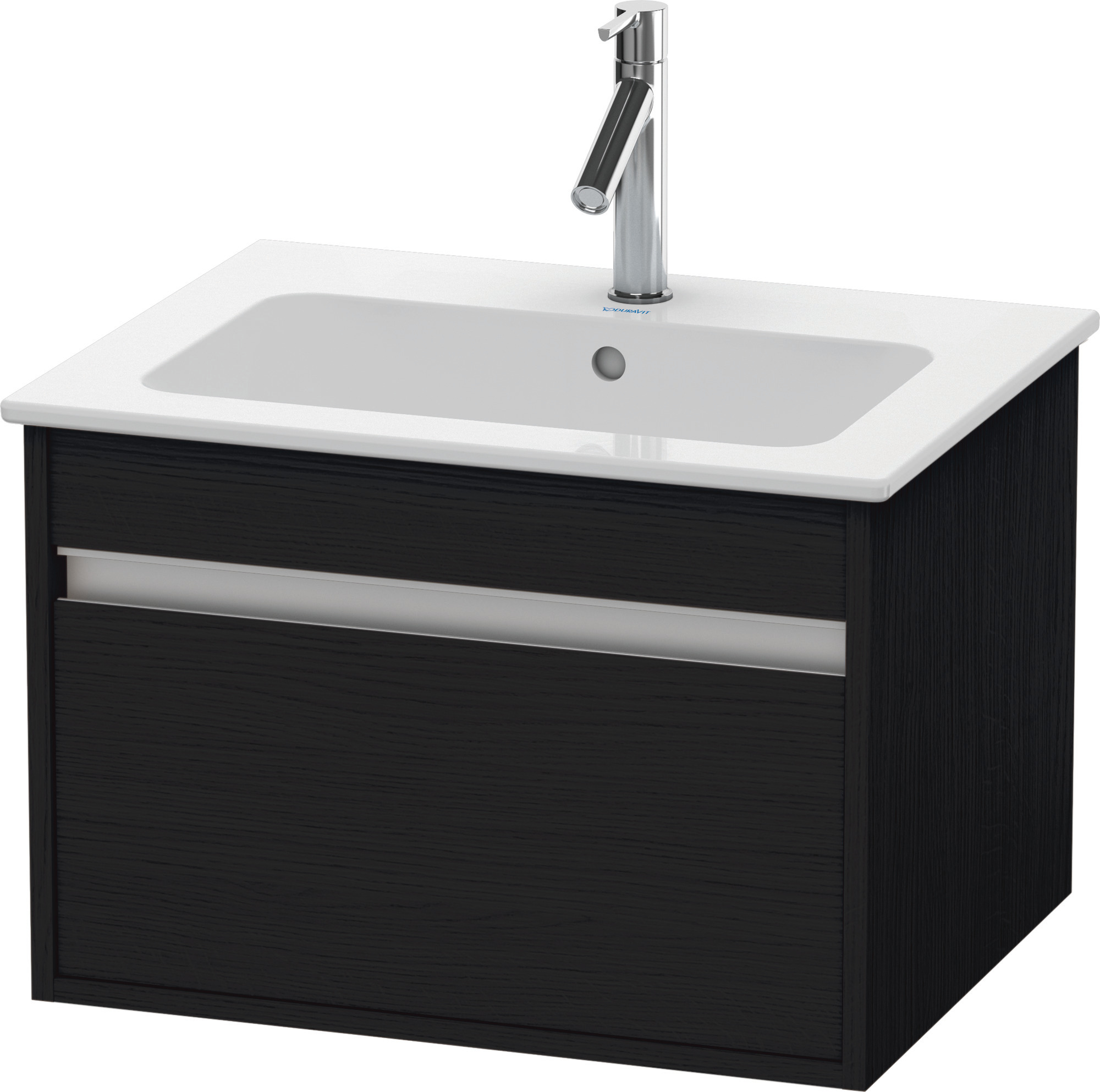 Duravit WTU Ketho f. ME by Starck, 1 Auszug 410x600x475mm, Eiche Schwarz