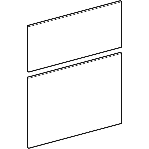 Geberit Set Schubladenfront für Xeno2 Breite Seitenschrank 45 cm, greige