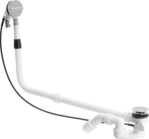 Viega Ab-und Überlauf Multiplex Trio 6161.71 in 1070mmxDN40/50 verchromt