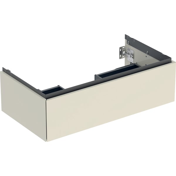 Geberit ONE Unterschrank für WT/-Platte 1 Schubl., 88,8x26,6x47cm, sandgrau hgl.