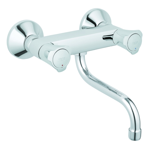 GROHE 2-Griff-Spültischbatterie Costa 31187_1 DN15 Wandmontage chrom