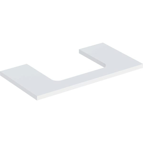Geberit ONE WT-Platte, Ausschnitt mi. für AWT 90x3x47cm, weiß matt