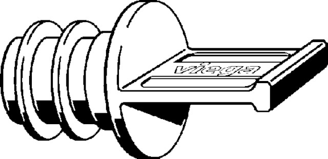 Viega Verschlussstopfen Raxofix 5359.1 in 16mm Kunststoff grau