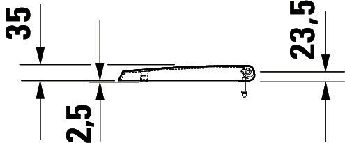 DU Me by Starck Urinal-Deckel, m.Absenk. Weiß Seidenmatt