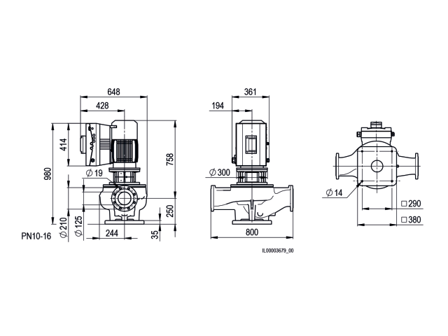 BIRAL Inline-Pumpe VivarA M 125-23 800
