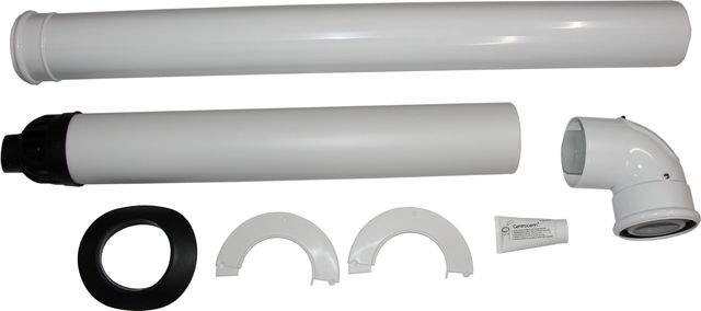 Wolf Anschluss-Set DN80/125 - C13x L:880mm, raumluftunabhängig, aus PP