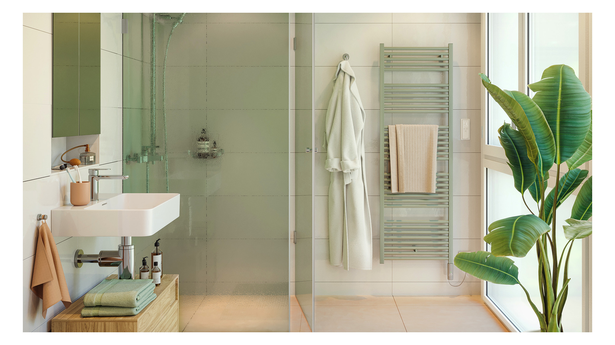 ZE Design-HK Zeno, elektrisch IHC ZNZSS120050ECZD 1312x70x505 RAL 9016