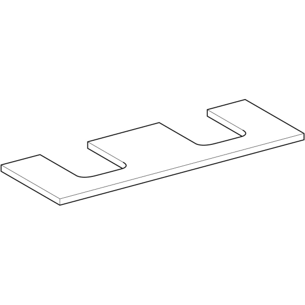Geberit ONE WT-Pl. Aus re/li f. AWT Schalenf. 135x3x47cm, Eiche