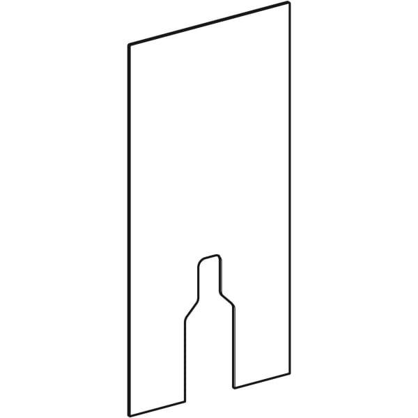 Geberit Frontverkleidung für Geberit Monolith für Stand-WC 101cm sand-grau/Glas