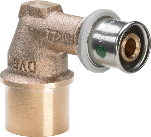 Viega Winkel mit SC Sanfix P 2114.1 in 16mm x Rp1/2 Rotguss