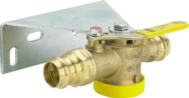 Viega Gasanschluss-Kugelhahn 2645S in 28mm x (2,5m3) Messing Viega Gasanschluss-Kugelhahn 2645S in 28mm x (2,5m3) Messing