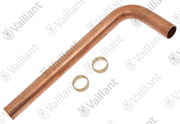 Vaillant Rohr, HW (unvernickelt) Vaillant-Nr. 0020100818