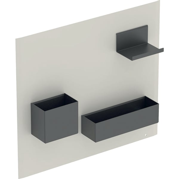 Geberit Magnettafel mit Stauboxen sand-grau