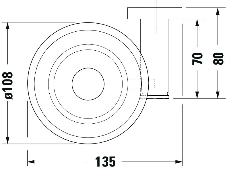 DU D-Code Seifenschale Pos Links Chrom