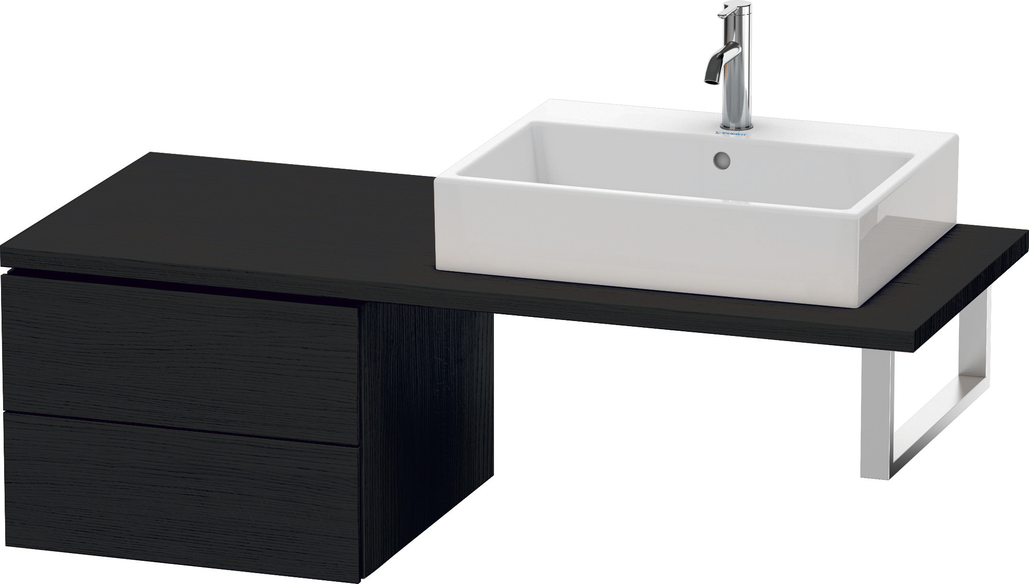 Duravit US für Konsole L-Cube 400x520x548mm 2 Schubkästen, Eiche Schwarz