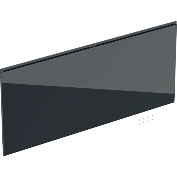 Geberit Schubladenfronten Set für Acanto Unterschrank f. WT B:120cm, schwarz