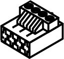 BOSCH Ersatzteil TTNR: 87144044040 Anschlussklemme 3-pol N/L orange (5x)