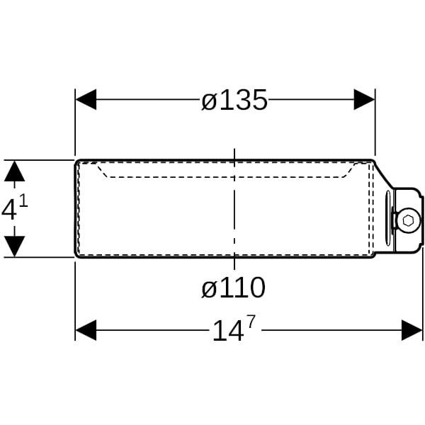 Geberit Haltekralle d110