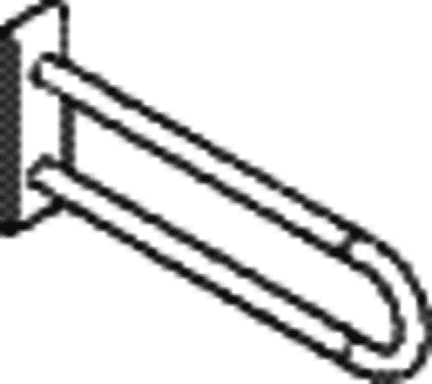HEWI Wandstützgriff Ser 801, L:850mm, antimikrobiell signalweiß