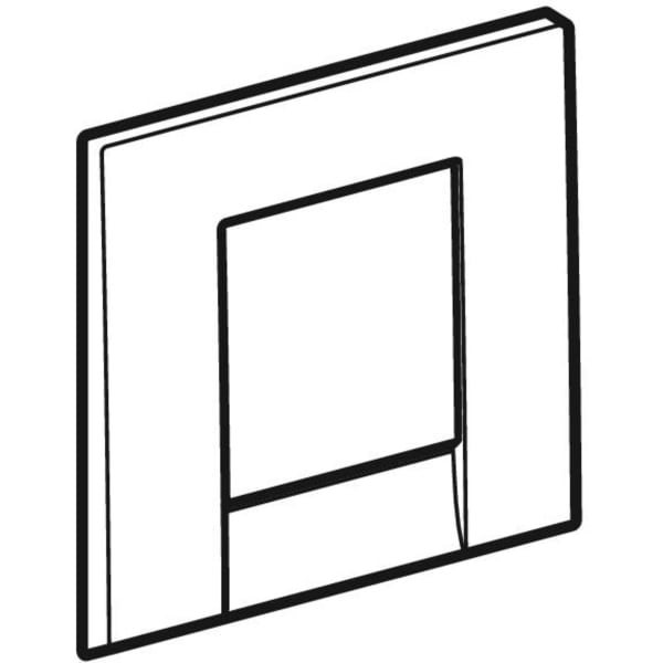 Geberit Bolero BetPl. für UR-Strg. mit pneumatischer Sp-Ausl, hgl. verchr.