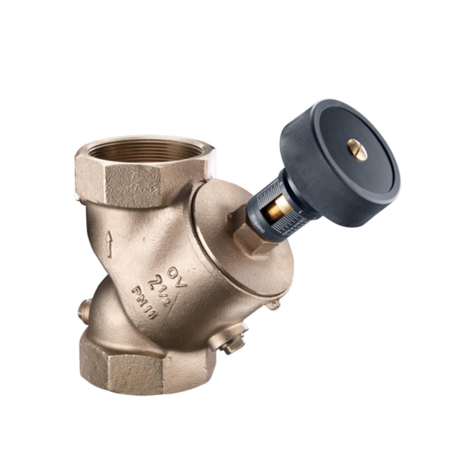 OVENTROP-Strangreg.Vent.Hydrocontrol VTR DN65, 2 1/2" IG, mit Blindstopfen, Rg.