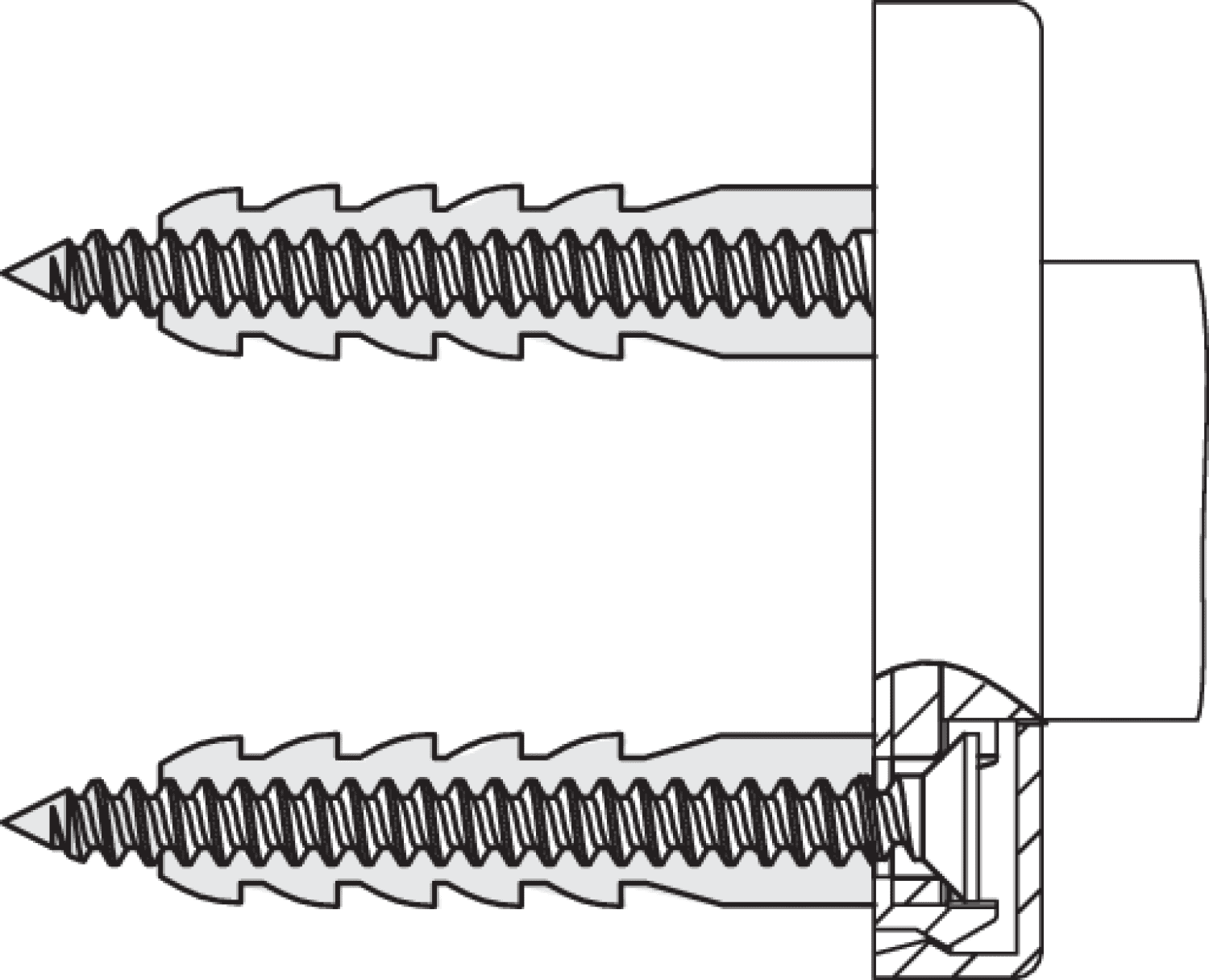 HEWI Befestigungsmaterial, Befestigung für Deckenabh.