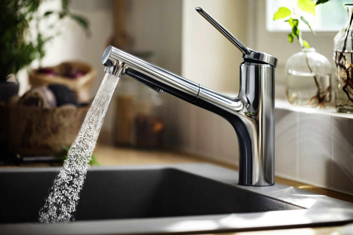 Hansgrohe Spültischmischer 150 Zesis M33 Eco Ausziehbrause 2jet chrom