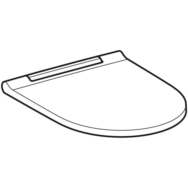 Geberit ONE WC-Sitz verchromt/weiß matt