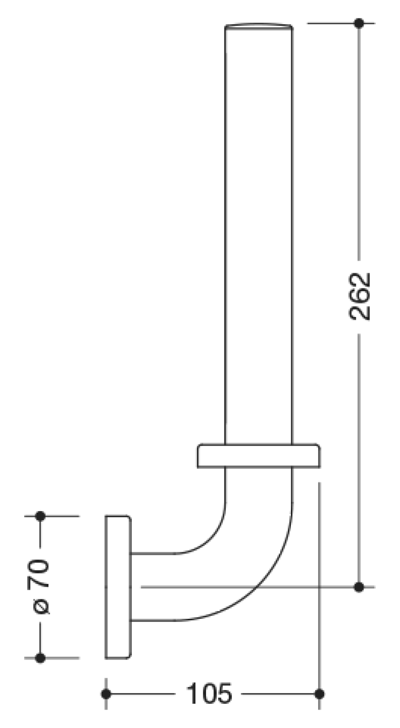 HEWI Reservepapierhalter Ser 801, matt, für 2 WC-Rollen reinweiß