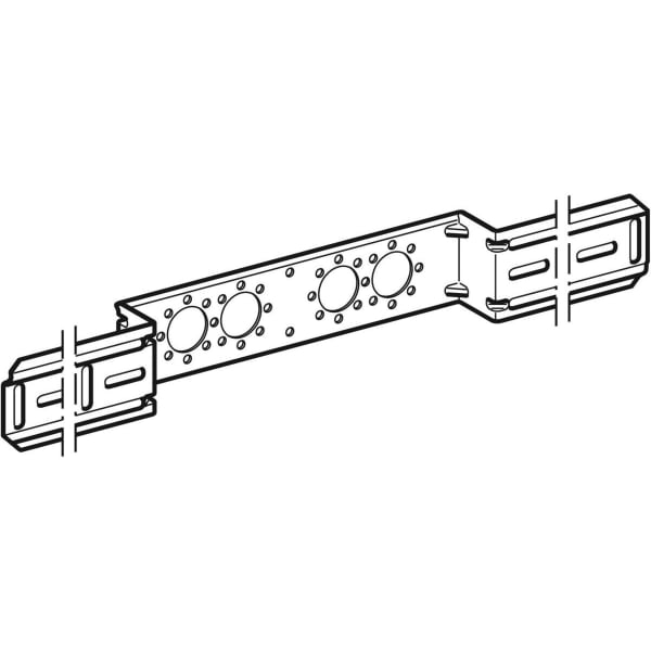 Geberit Montageplatte abgesetzt zweifach Anschlussdistanz 7,65 cm oder 15,3 cm