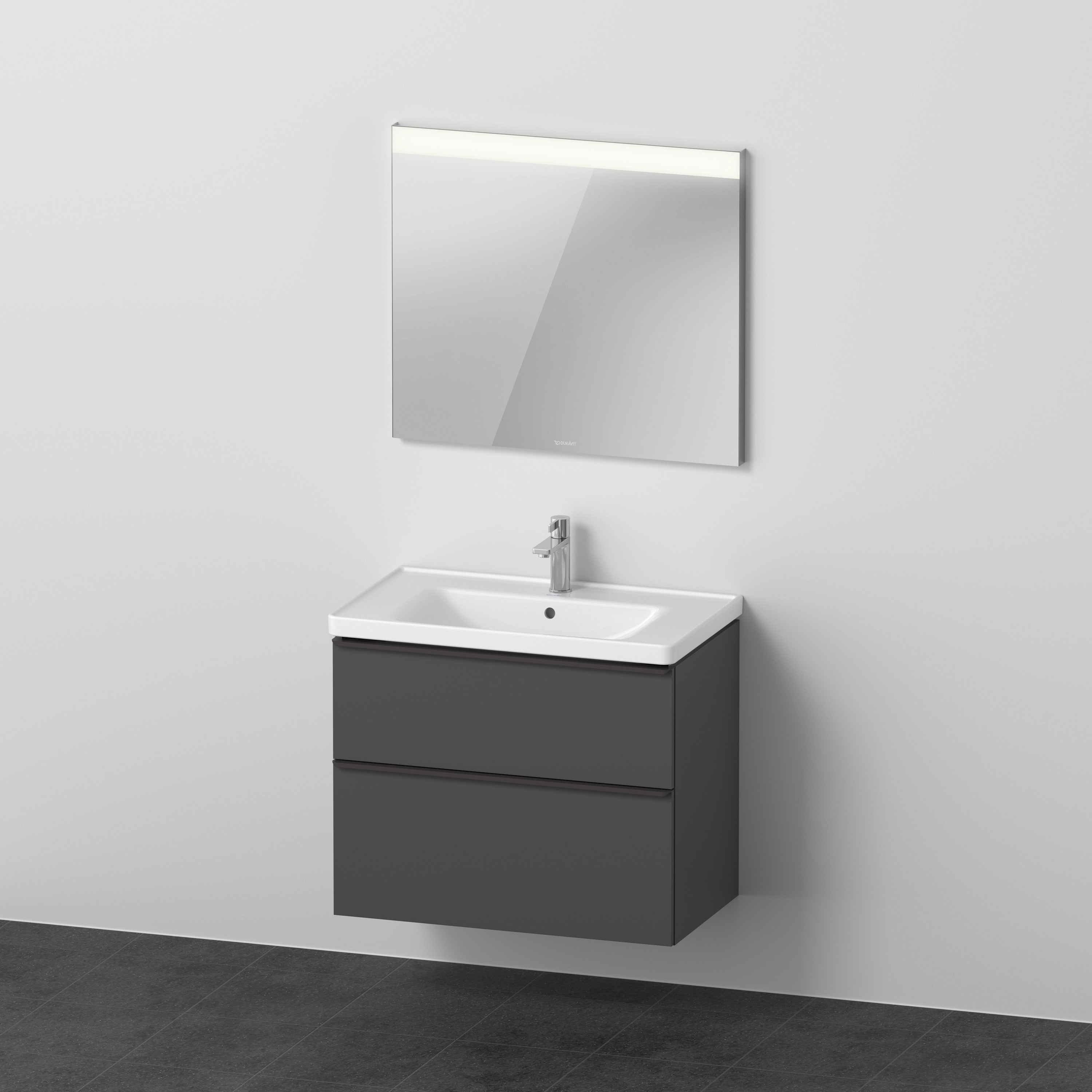 Duravit D-Neo Möbel-Set wandh. 800x480mm WT,WTU Ausz 1,SBK 1,SP Eckig,Graphit M.
