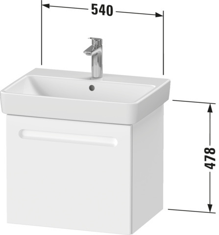 Duravit WTU Duravit No.1 wandhäne.1 Auszug 478x540x426mm