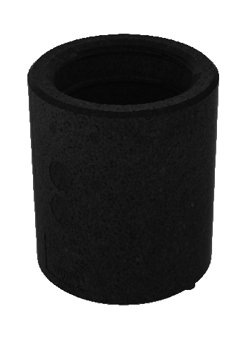 ZE Muffe ComfoFit Therm DN90 da: 120 mm, schw, EPP, m. Dicht.