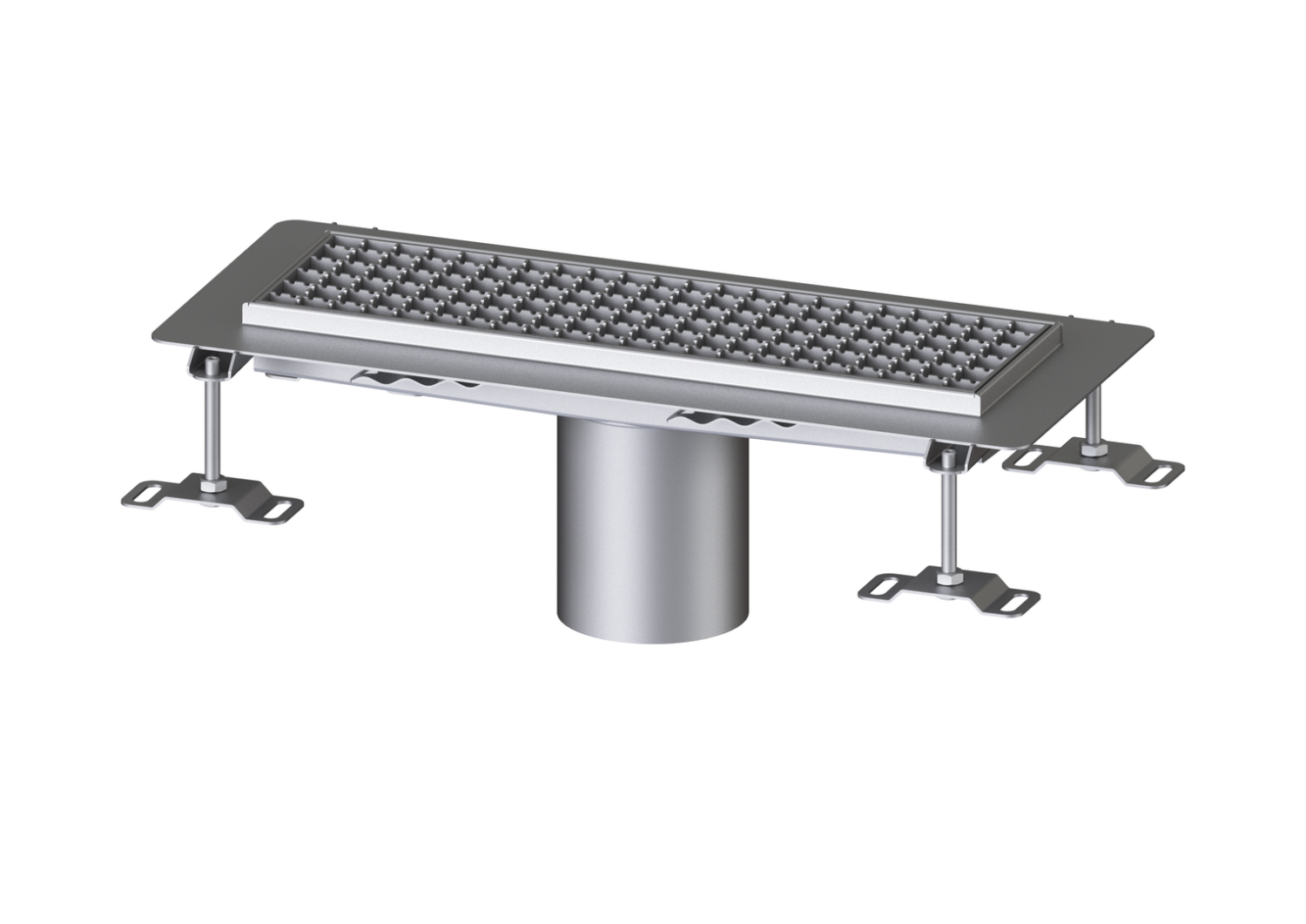 KESSEL-Kastenrinne Ferrofix Klebeflansch H: 15 mm, 156 x 514 mm