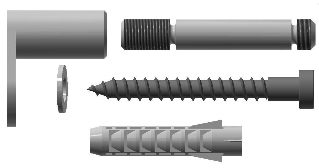 Abstandshalter-Set 9 RAL9016
