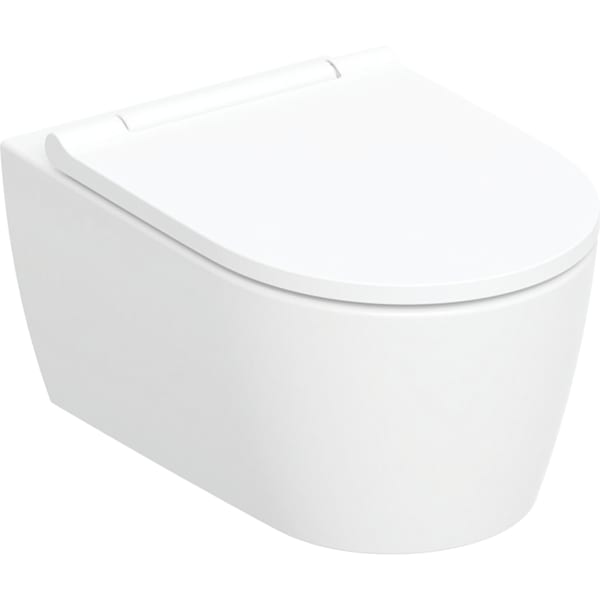 Geberit ONE Set Wand-WC mit WC-Sitz weiß/weiß, KeraTect