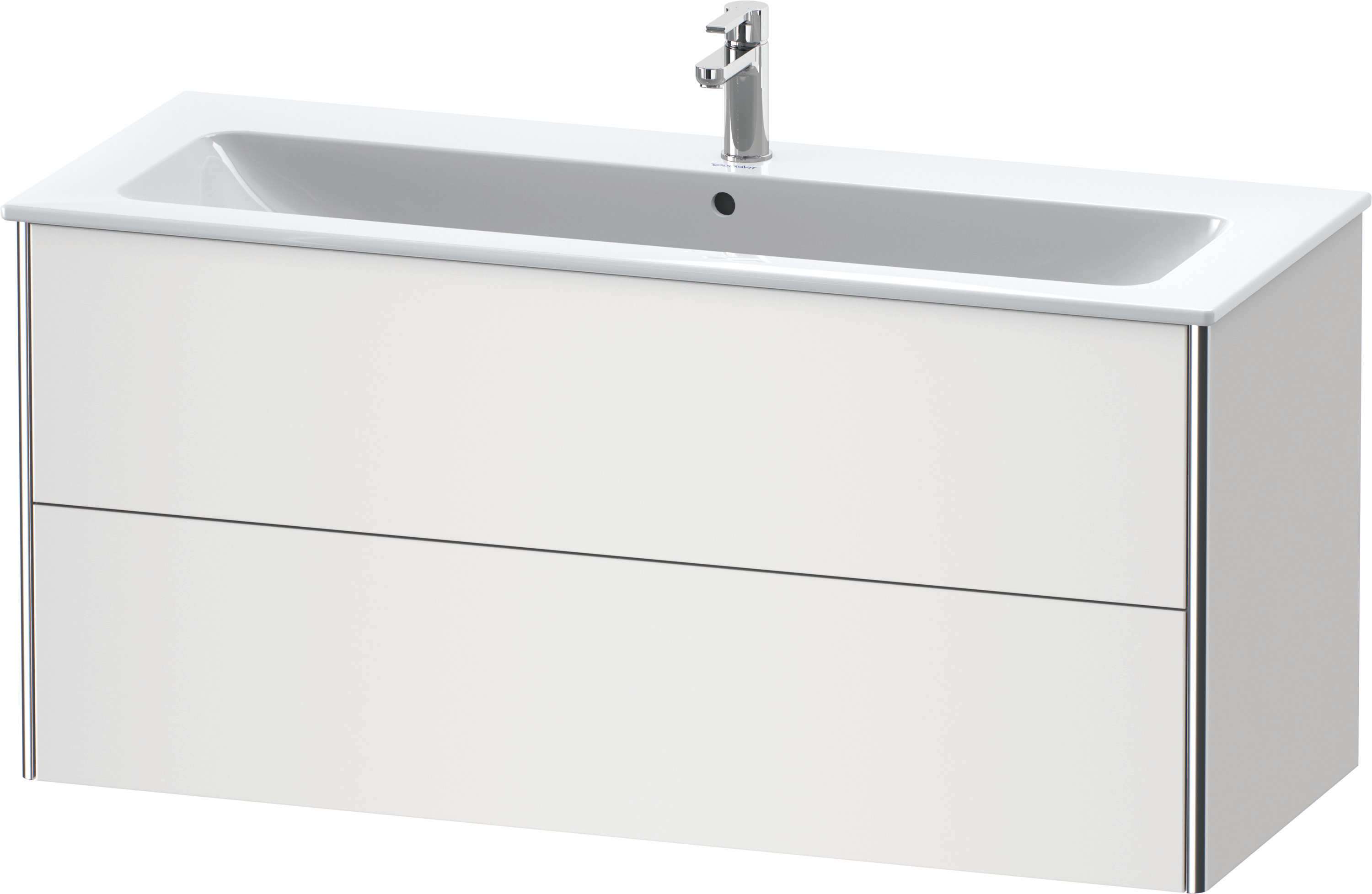 Duravit WT-Unterbau XSquare, 2 Schubkästen 560x1210x478mm, Weiß Matt