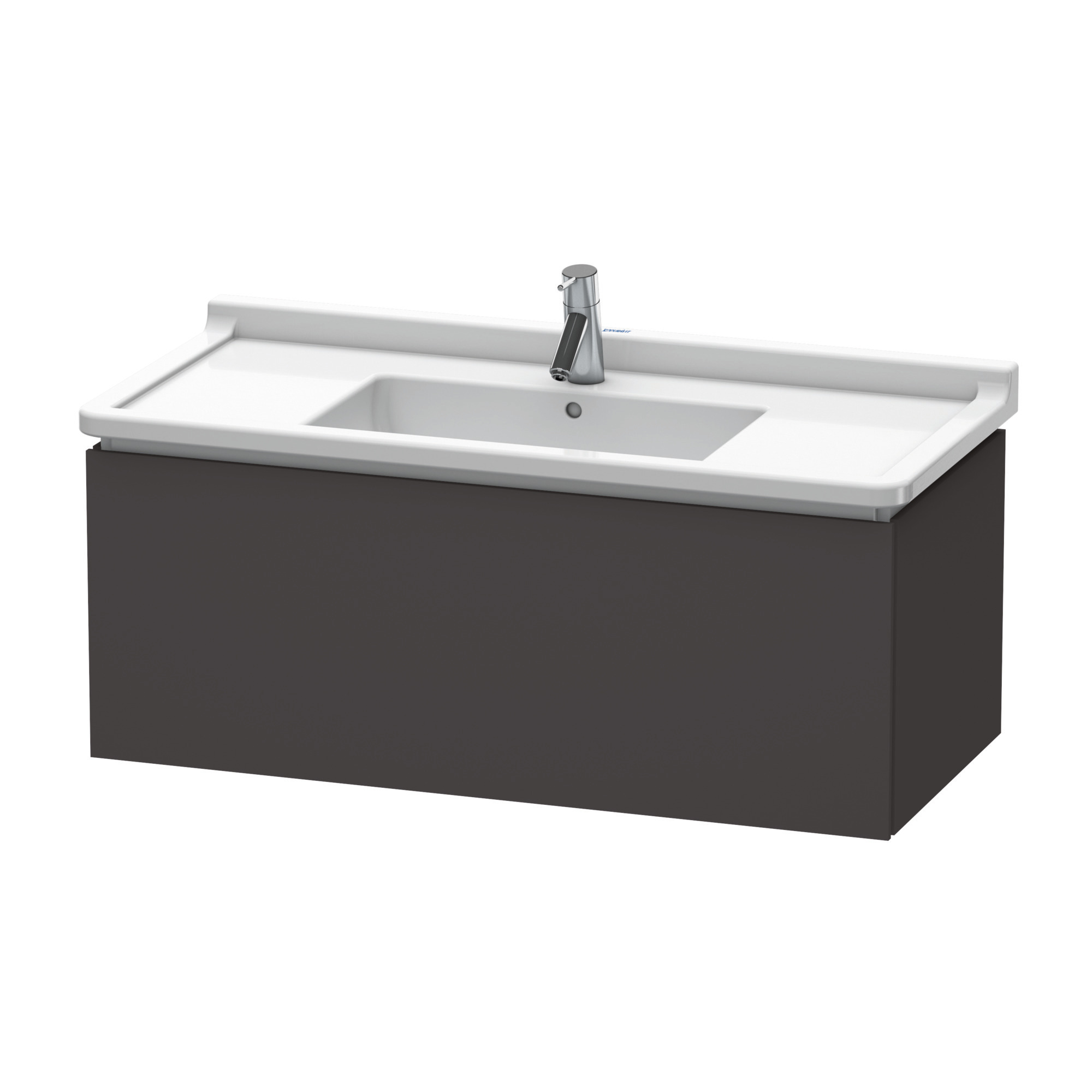 Duravit WTU wandh. L-Cube 469x1020x408mm 1 Auszug, 030410, graphit supermatt