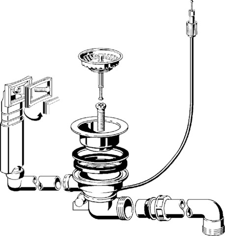 Viega Ablaufventilset 7139.161 in Kunststoff weiss