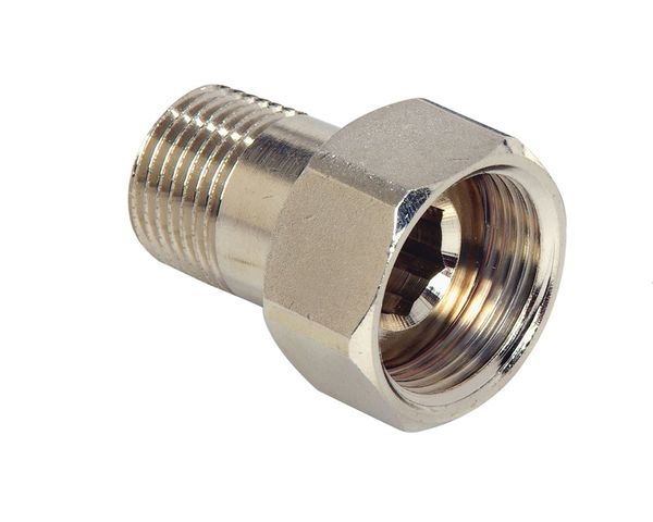 Flamco Verschraubung DN15, Außengewinde flachdichtend, ÜM G3/4 x AG 1/2