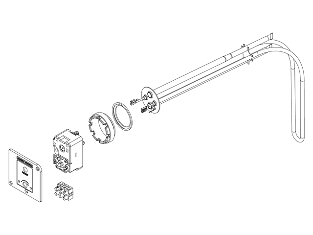 Remeha E-Heizstab f. Assure ASHP 3 kW, 240 V