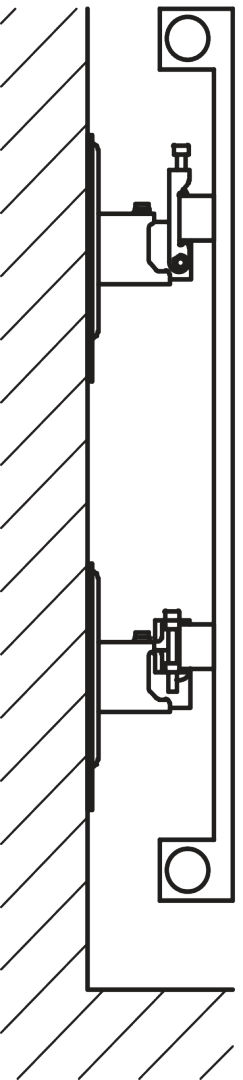 Kermi Heizwand HVN Typ10 BH1800x43x630mm QN1078, RAL9016, 6 bar, ANB12